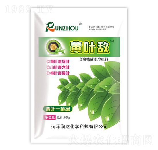 含氨基酸水溶肥-黃葉敵-潤(rùn)達(dá)化學(xué)