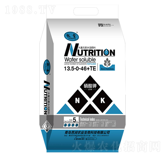 大量元素水溶肥13.5-0-46+TE-芭潤