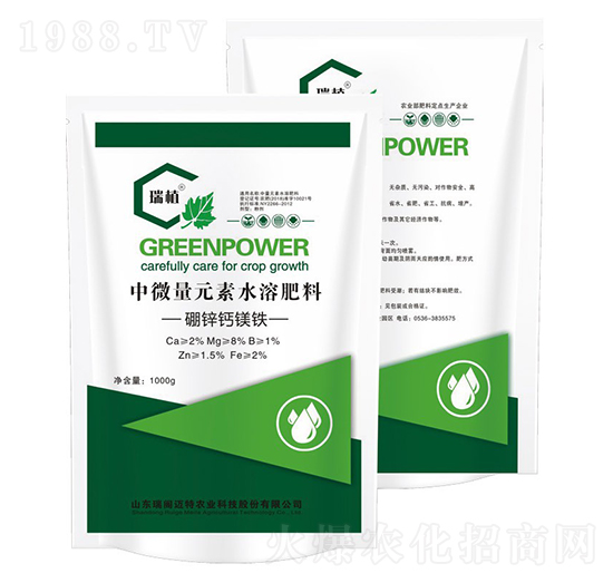 中微量元素水溶肥-硼鋅鈣鎂鐵-瑞植-瑞閣邁特