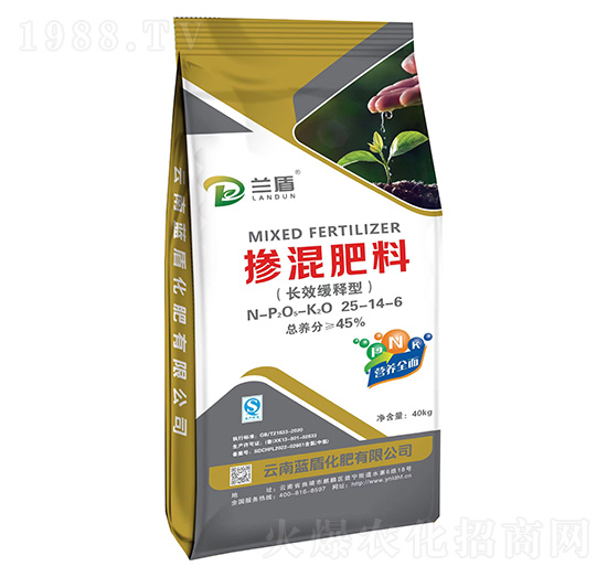 長效緩釋型摻混肥料25-14-6-藍盾化肥