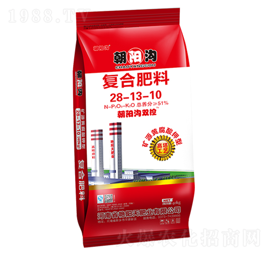 礦源黃腐酸鉀型高塔復合肥料28-13-10-朝陽溝雙控-艷陽天肥業(yè)