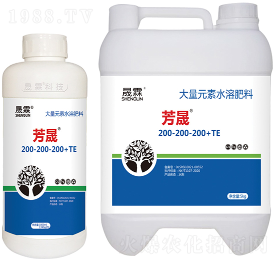 芳晟大量元素水溶肥料200-200-200+TE（懸浮劑）-晟霖生物