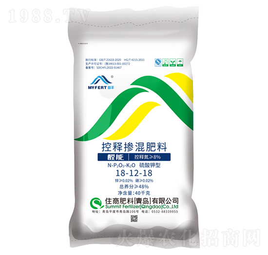 夢豐控釋摻混肥18-12-18-住商肥料