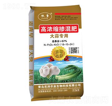大蒜專用肥高濃縮摻混肥料18-15-24-芭潤
